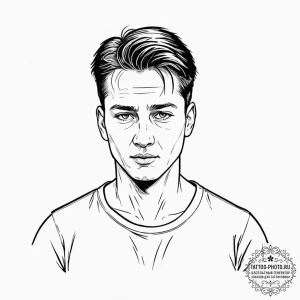 A sketch of john connor, a young leader., tat... - эскиз тату (№1752530008_0, 14.07.2025 21:53) — tattoo-photo.ru