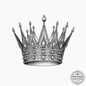 Tattoo sketch a small, minimalist crown or ti... - эскиз тату (№1752530178_0, 14.07.2025 21:56) — tattoo-photo.ru