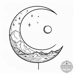 Tattoo sketch a subtle outline of the earth a... - эскиз тату (№1752533878_0, 14.07.2025 22:57) — tattoo-photo.ru