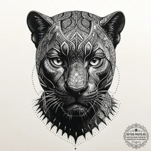 A dotwork tattoo of the intricate patterns on... - эскиз тату (№1752537585_0, 14.07.2025 23:59) — tattoo-photo.ru