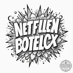 Netflix originals, tattoo line art, on a clea... - эскиз тату (№1752541690_0, 15.07.2025 01:08) — tattoo-photo.ru