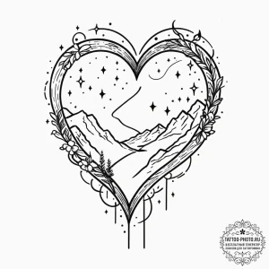 Tattoo sketch a shooting star leaving a trail... - эскиз тату (№1752543903_0, 15.07.2025 01:45) — tattoo-photo.ru