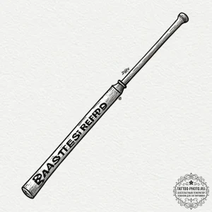 A neo-traditional tattoo of the "basterds" ba... - эскиз тату (№1752550047_0, 15.07.2025 03:27) — tattoo-photo.ru