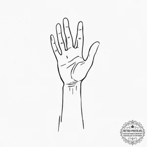 Tattoo sketch a subtle silhouette of a person... - эскиз тату (№1752553070_0, 15.07.2025 04:17) — tattoo-photo.ru