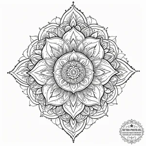 Tattoo design a vine with leaves that are sma... - эскиз тату (№1752554008_0, 15.07.2025 04:33) — tattoo-photo.ru