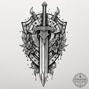 78. tattoo sketch: "sila" rune integrated int... - эскиз тату (№1752554688_0, 15.07.2025 04:44) — tattoo-photo.ru
