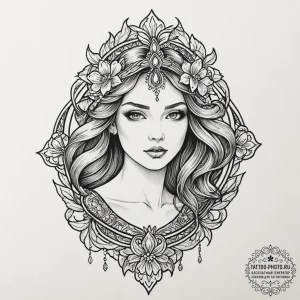 Tattoo sketch a pop of bold color on an other... - эскиз тату (№1752564074_0, 15.07.2025 07:21) — tattoo-photo.ru