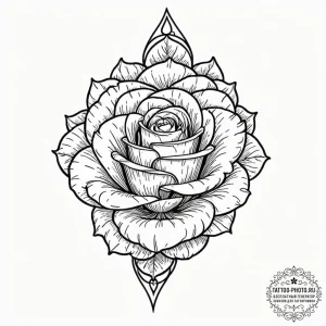 Tattoo sketch libra's scales balanced by a si... - эскиз тату (№1752564331_0, 15.07.2025 07:25) — tattoo-photo.ru