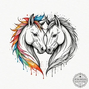 Tattoo sketch a stylized 'spirit animal' for... - эскиз тату (№1752565781_0, 15.07.2025 07:49) — tattoo-photo.ru