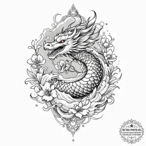 A person getting a traditional tattoo., tatto... - эскиз тату (№1752566209_0, 15.07.2025 07:56) — tattoo-photo.ru