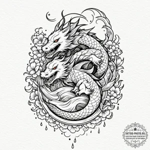 A linework tattoo of the "mutt cutts" van fro... - эскиз тату (№1752568256_0, 15.07.2025 08:30) — tattoo-photo.ru