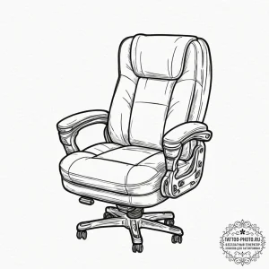 Tattoo design a gaming chair armrest with a s... - эскиз тату (№1752568342_0, 15.07.2025 08:32) — tattoo-photo.ru