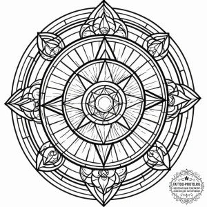 A linework design of the nevermore academy st... - эскиз тату (№1752571326_0, 15.07.2025 09:22) — tattoo-photo.ru