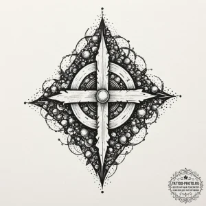 A trash polka composition of the vision, half... - эскиз тату (№1752571697_0, 15.07.2025 09:28) — tattoo-photo.ru