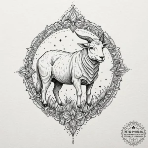 A dotwork mandala incorporating the origami u... - эскиз тату (№1752574022_0, 15.07.2025 10:07) — tattoo-photo.ru