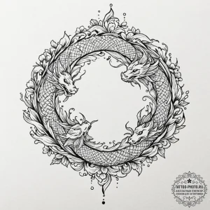Tattoo design a galaxy swirl that branches of... - эскиз тату (№1752574618_0, 15.07.2025 10:16) — tattoo-photo.ru