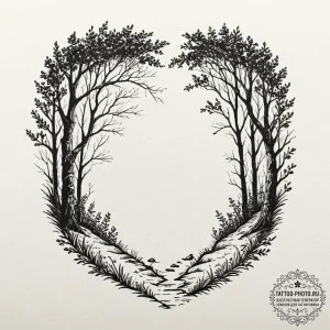 Tattoo design a set of footprints walking out... - эскиз тату (№1752575303_0, 15.07.2025 10:28) — tattoo-photo.ru