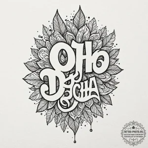 A linework tattoo of the "oh, you betcha" phr... - эскиз тату (№1752577178_0, 15.07.2025 10:59) — tattoo-photo.ru