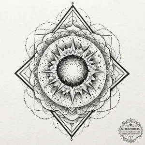 Tattoo sketch an abstract cosmic storm, conta... - эскиз тату (№1752577264_0, 15.07.2025 11:01) — tattoo-photo.ru