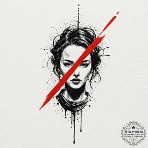 A sketch of the "sorry baby x" postcard from... - эскиз тату (№1752578630_0, 15.07.2025 11:23) — tattoo-photo.ru