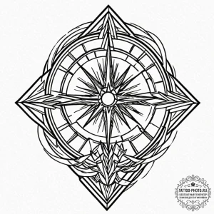 Tattoo design a shattered glass effect, with... - эскиз тату (№1752579227_0, 15.07.2025 11:33) — tattoo-photo.ru