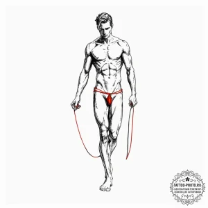 Man (silhouette/figure), concept art for tatt... - эскиз тату (№1752579396_0, 15.07.2025 11:36) — tattoo-photo.ru