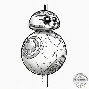 39. a tattoo flash sheet of star wars droids:... - эскиз тату (№1752588224_0, 15.07.2025 14:03) — tattoo-photo.ru