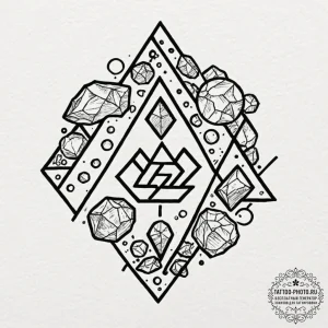 133. a linework tattoo of the four elemental... - эскиз тату (№1752588481_0, 15.07.2025 14:08) — tattoo-photo.ru