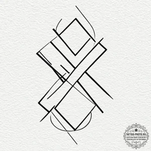 Tattoo design a stylized "noob" text crossed... - эскиз тату (№1752590017_0, 15.07.2025 14:33) — tattoo-photo.ru