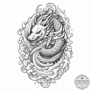 Monk, concept art for tattoo, on a clean whit... - эскиз тату (№1752593541_0, 15.07.2025 15:32) — tattoo-photo.ru