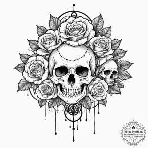 Watercolor portrait of a beautiful but deadly... - эскиз тату (№1752598347_0, 15.07.2025 16:52) — tattoo-photo.ru