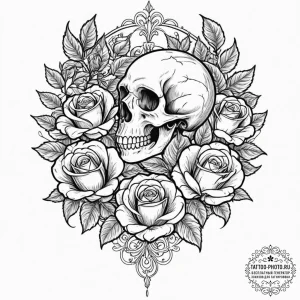 Parrot, tattoo line art, chicano tattoo style... - эскиз тату (№1752609998_0, 15.07.2025 20:06) — tattoo-photo.ru