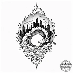 Tattoo design a retro character silhouette ag... - эскиз тату (№1752613002_0, 15.07.2025 20:56) — tattoo-photo.ru