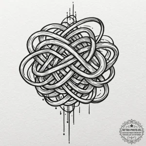 Tattoo sketch a continuous, single line that... - эскиз тату (№1752619948_0, 15.07.2025 22:52) — tattoo-photo.ru