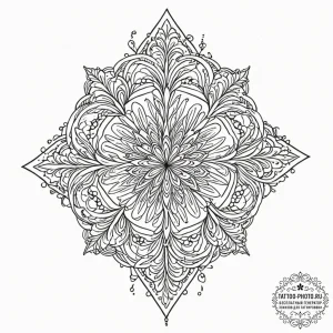 Tattoo design: a stylized representation of w... - эскиз тату (№1752621448_0, 15.07.2025 23:17) — tattoo-photo.ru