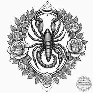 Tattoo design a realistic scorpio scorpion, w... - эскиз тату (№1752623701_0, 15.07.2025 23:55) — tattoo-photo.ru