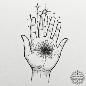 Tattoo design a person's hand gently catching... - эскиз тату (№1752624202_0, 16.07.2025 00:03) — tattoo-photo.ru
