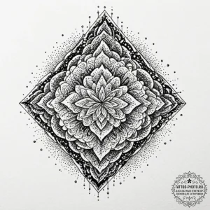 Tattoo design an abstract "flow state" where... - эскиз тату (№1752624536_0, 16.07.2025 00:08) — tattoo-photo.ru