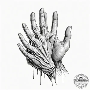 Tattoo design a detailed depiction of callous... - эскиз тату (№1752625372_0, 16.07.2025 00:22) — tattoo-photo.ru