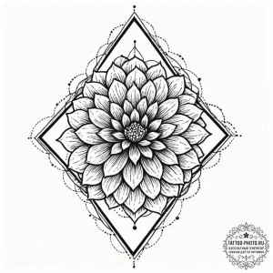 Tattoo sketch a fluid, organic shape that rep... - эскиз тату (№1752625949_0, 16.07.2025 00:32) — tattoo-photo.ru