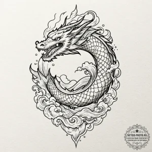Tattoo design a lightning bolt, sleek and ene... - эскиз тату (№1752627362_0, 16.07.2025 00:56) — tattoo-photo.ru