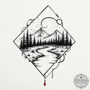 Tattoo sketch a glowing "level complete" bann... - эскиз тату (№1752628284_0, 16.07.2025 01:11) — tattoo-photo.ru