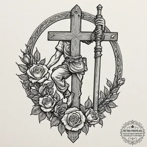 Tattoo sketch a person standing on a small as... - эскиз тату (№1752631882_0, 16.07.2025 02:11) — tattoo-photo.ru