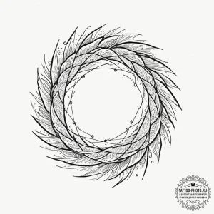 Tattoo sketch gemini represented by two swirl... - эскиз тату (№1752632550_0, 16.07.2025 02:22) — tattoo-photo.ru