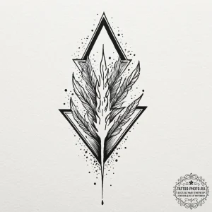 Tattoo sketch a series of arrows all pointing... - эскиз тату (№1752633972_0, 16.07.2025 02:46) — tattoo-photo.ru