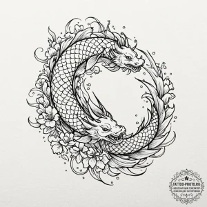 A qr code that links to a secret message, art... - эскиз тату (№1752643016_0, 16.07.2025 05:16) — tattoo-photo.ru