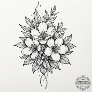 рісђсѓрїрїр° 11: symbolic flora (сѓрёрјрірѕр»... - эскиз тату (№1752645548_0, 16.07.2025 05:59) — tattoo-photo.ru