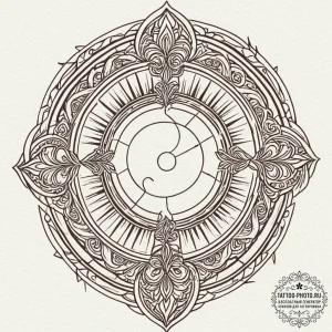 Tattoo sketch a symbol representing a persona... - эскиз тату (№1752647415_0, 16.07.2025 06:30) — tattoo-photo.ru