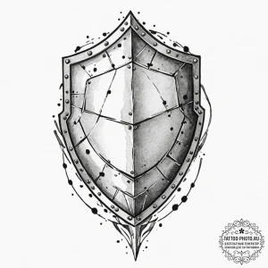 Tattoo sketch a powerful geometric pattern th... - эскиз тату (№1752649378_0, 16.07.2025 07:02) — tattoo-photo.ru