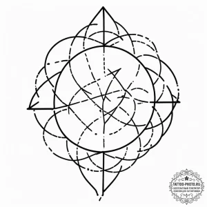 Tattoo sketch an abstract representation of a... - эскиз тату (№1752653044_0, 16.07.2025 08:04) — tattoo-photo.ru
